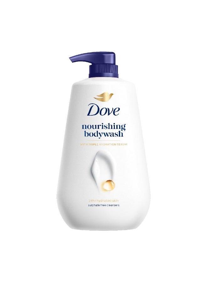 Dove Deeply Nourishing Body Wash|| With Moisturisers For Softer|| Smoother Skin|| For All Skin Type|| 825 ml - Image 1